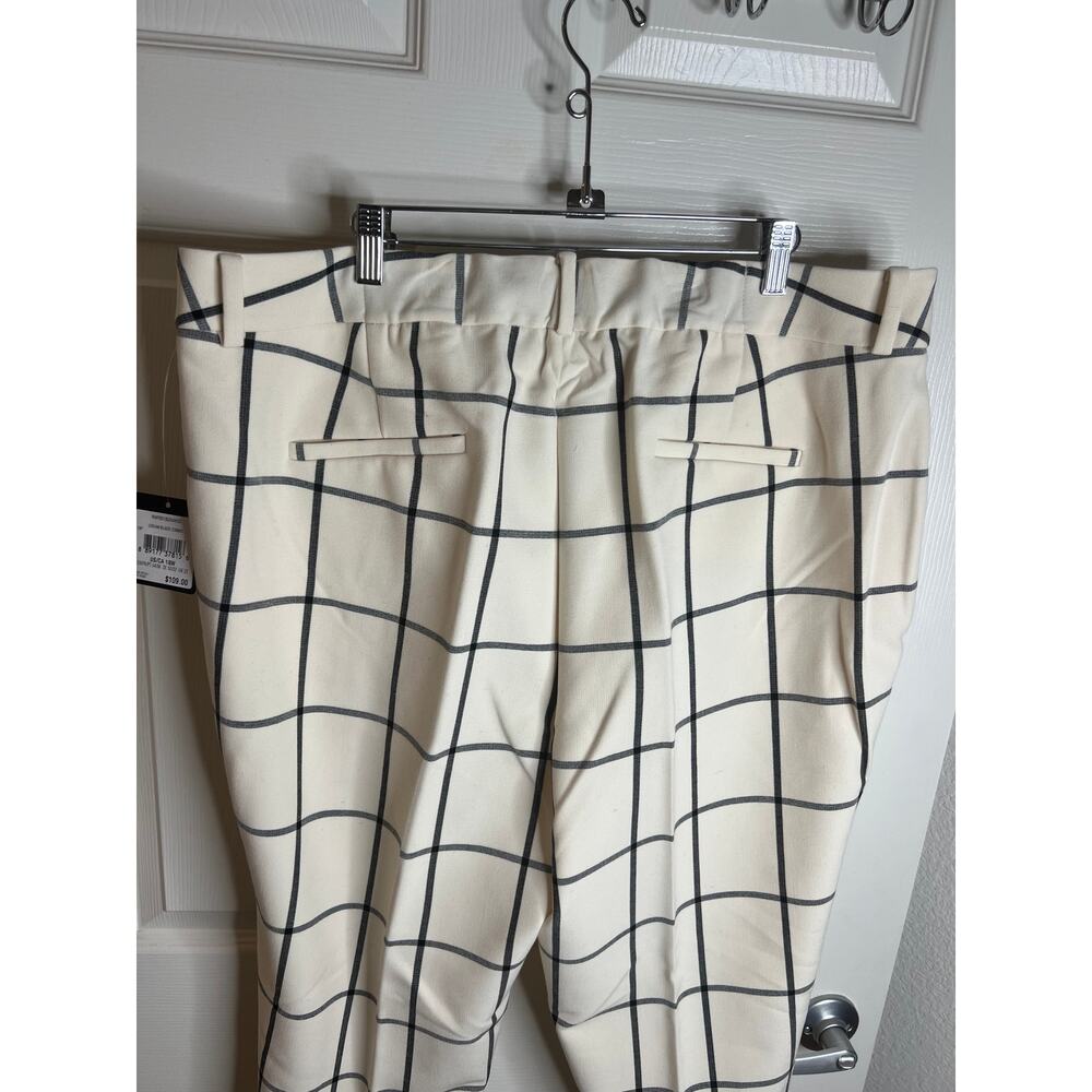 Rachel Roy Collection Women's Tapered Dress Pants Cream Black Combo NEW~Size 18W - Picture 5 of 7